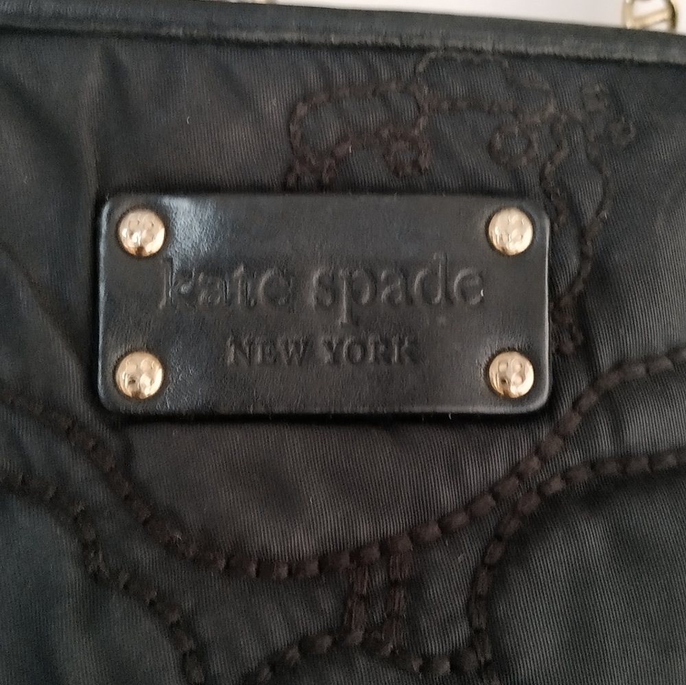 Kate Spade Quilted Nylon leather cherry Floral Tote Bag - Picture 13 of 14